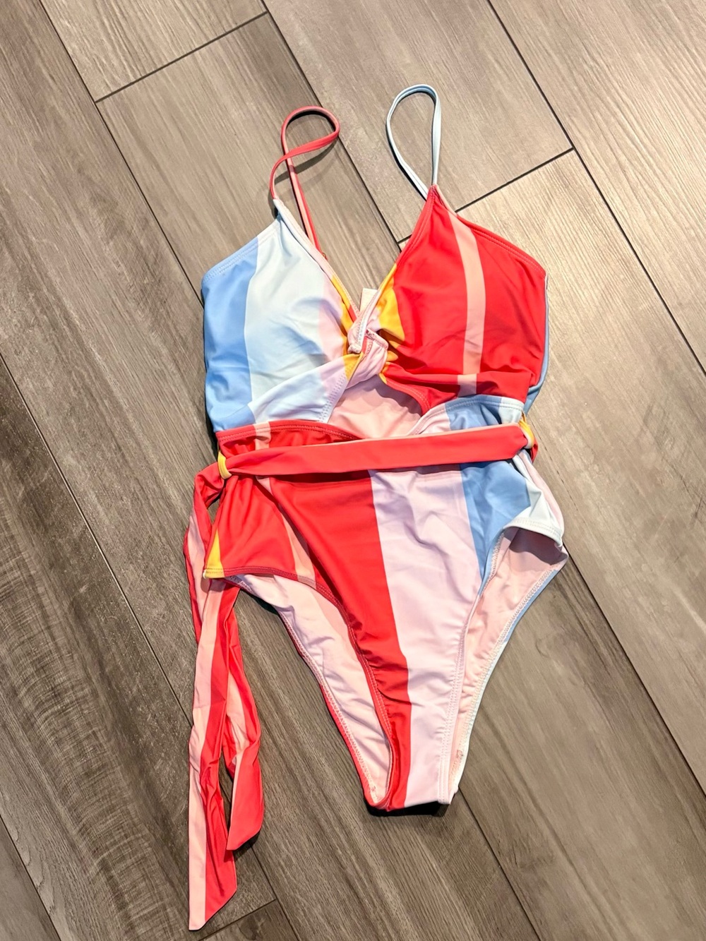 Juicy Couture Striped One-Piece Swimsuit